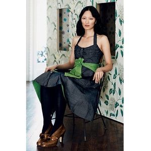 ❤️ Anthropologie ‘Ginny’ retro halter dress